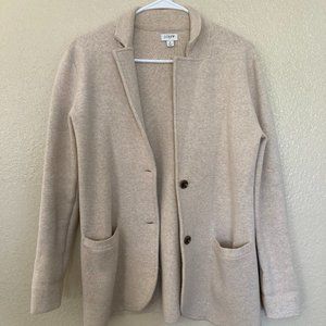 J.Crew Sweater Blazer Women S in Beige/Cream